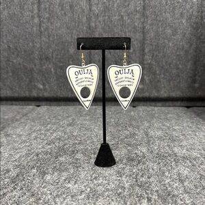 Black and White Geometric Earrings Minimalist Jewelry